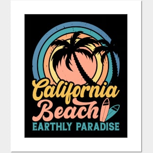 California Beach Earthly Paradise T Shirt For Women Men Posters and Art